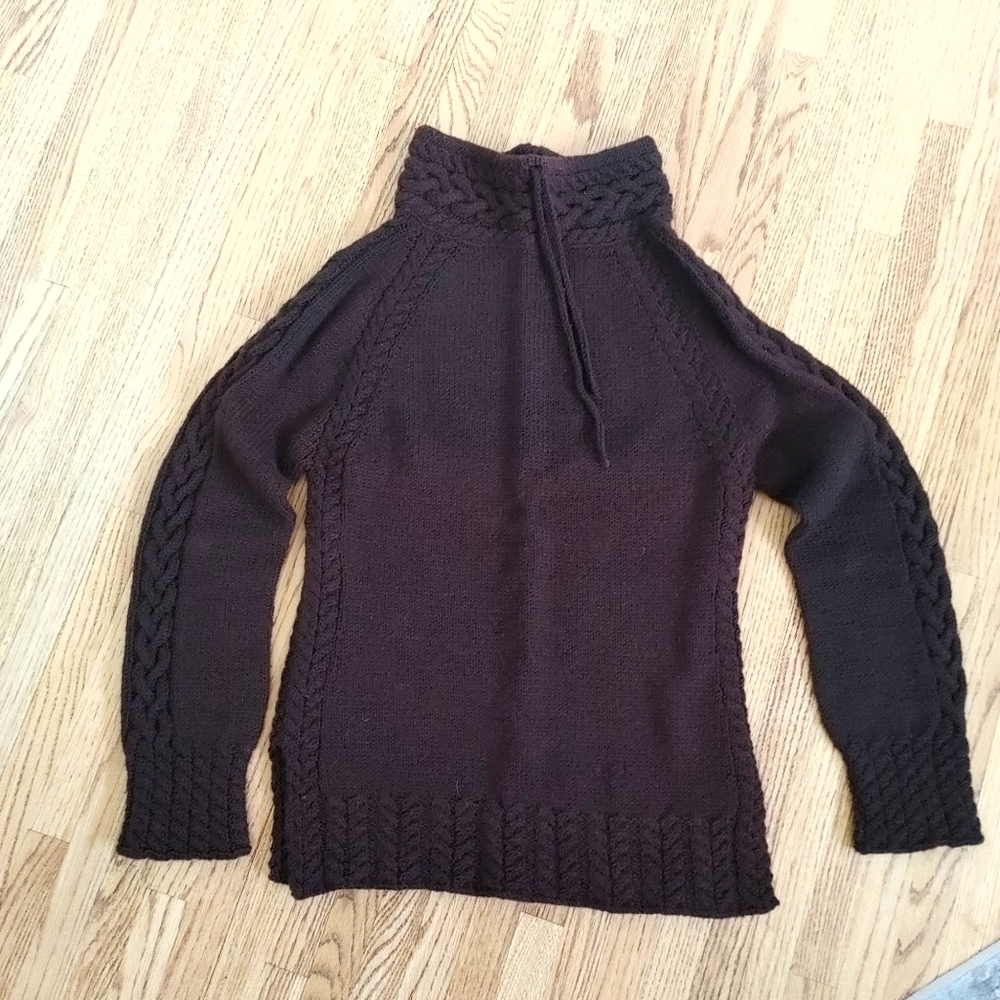 Hand Knit Merino Sweater - Picture 2 of 4